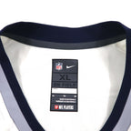 NIKE Game Shirt, XL, White, Polyester, NFL PATRIOTS Numbering