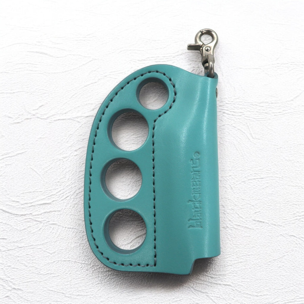 blackmeans American Lighter Case Turquoise Blue Leather Snap Hook
