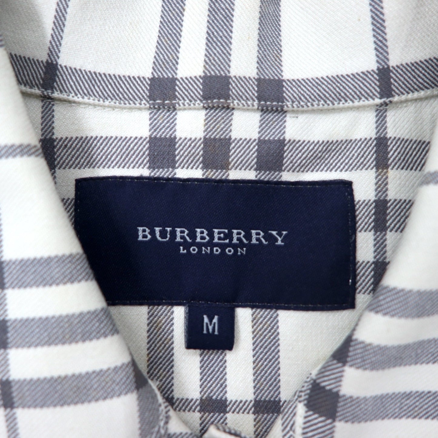 BURBERRY ノバチェック トラッカージャケット M ホワイト コットン ストレッチ