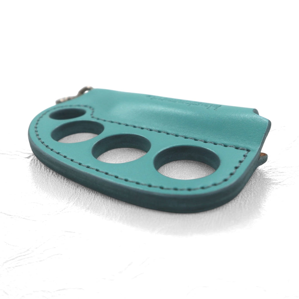 blackmeans American Lighter Case Turquoise Blue Leather Snap Hook