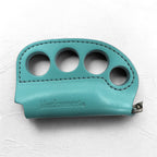blackmeans American Lighter Case Turquoise Blue Leather Snap Hook