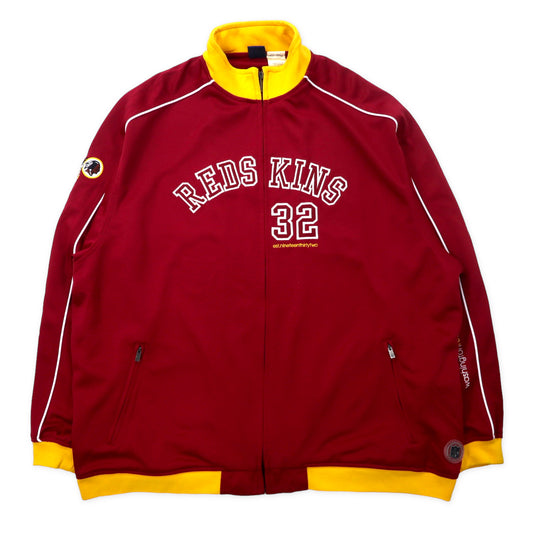 reebok NFL RED SKINS トラックジャケット ジャージ 2XL レッド ポリエステル ナンバリング ビッグサイズ スリランカ製
