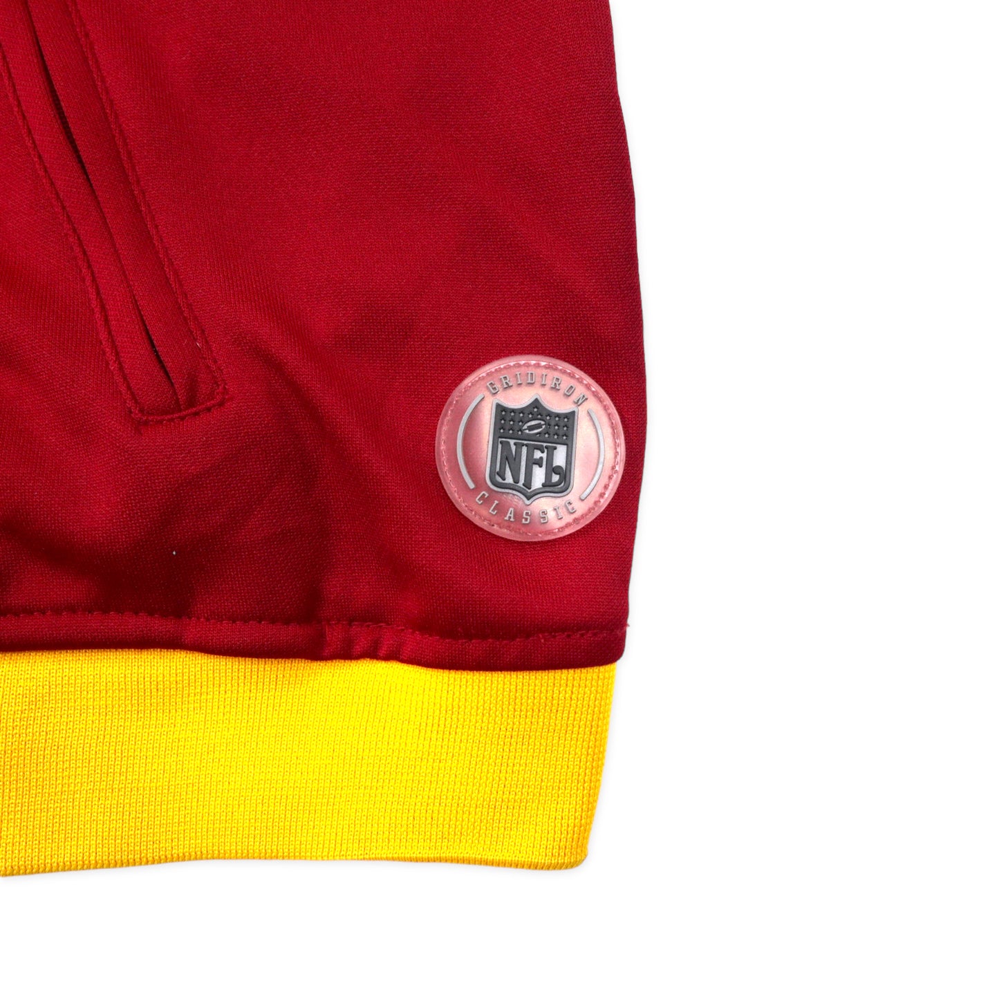 reebok NFL RED SKINS トラックジャケット ジャージ 2XL レッド ポリエステル ナンバリング ビッグサイズ スリランカ製