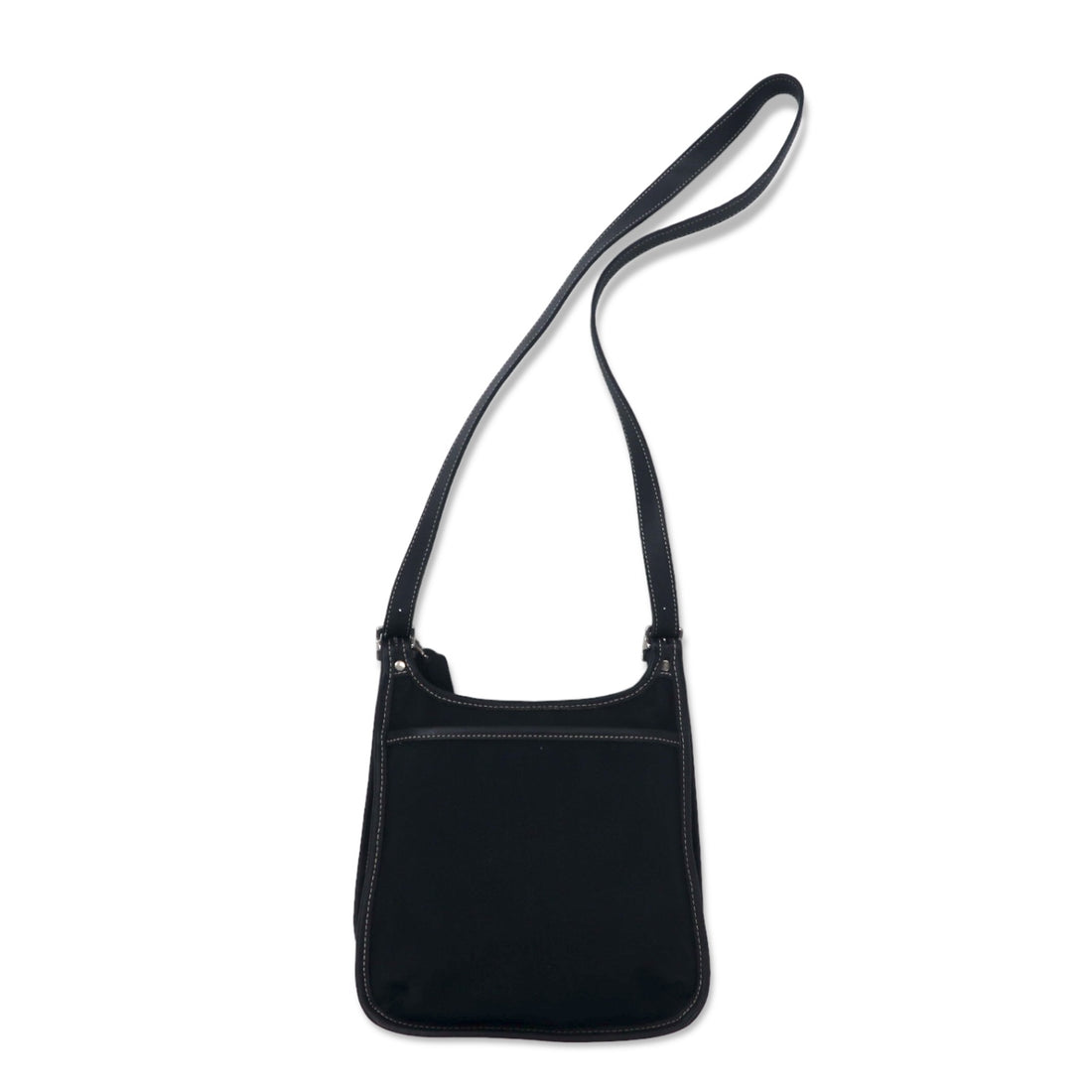 COACH USA made Old Coach crossbody bag shoulder bag black canvas leather 8114
