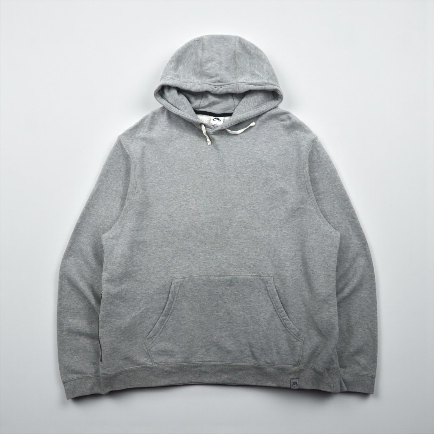 NIKE SB Premium Skate Hoodie, XL, Gray, with Zip Pocket, DH2644-063