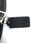 COACH USA made Old Coach crossbody bag shoulder bag black canvas leather 8114