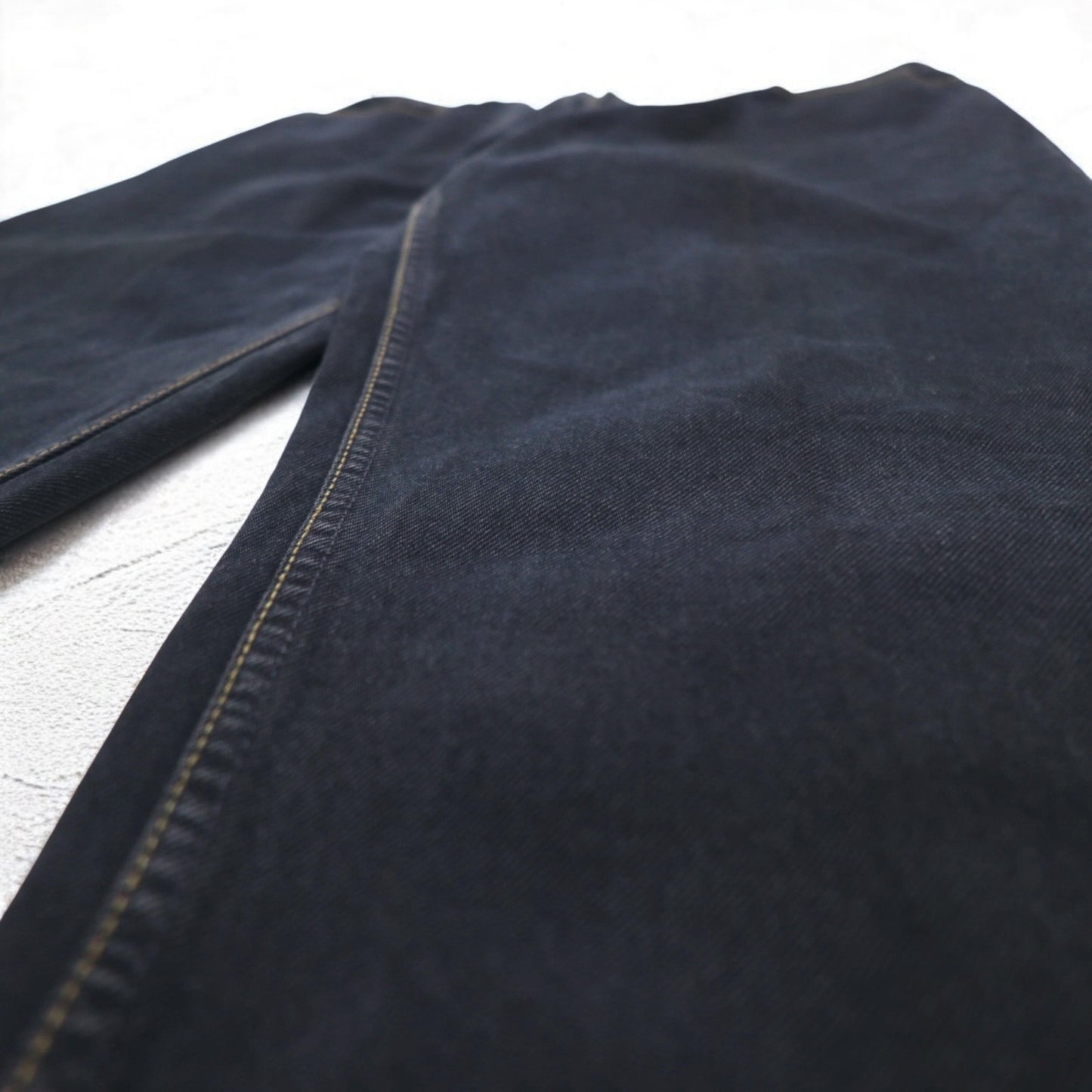 Levi's イタリア製 90年代 オレンジタブ 412 ユーロモデル デニムパンツ L ブラック ボタンフライ レザーパッチ