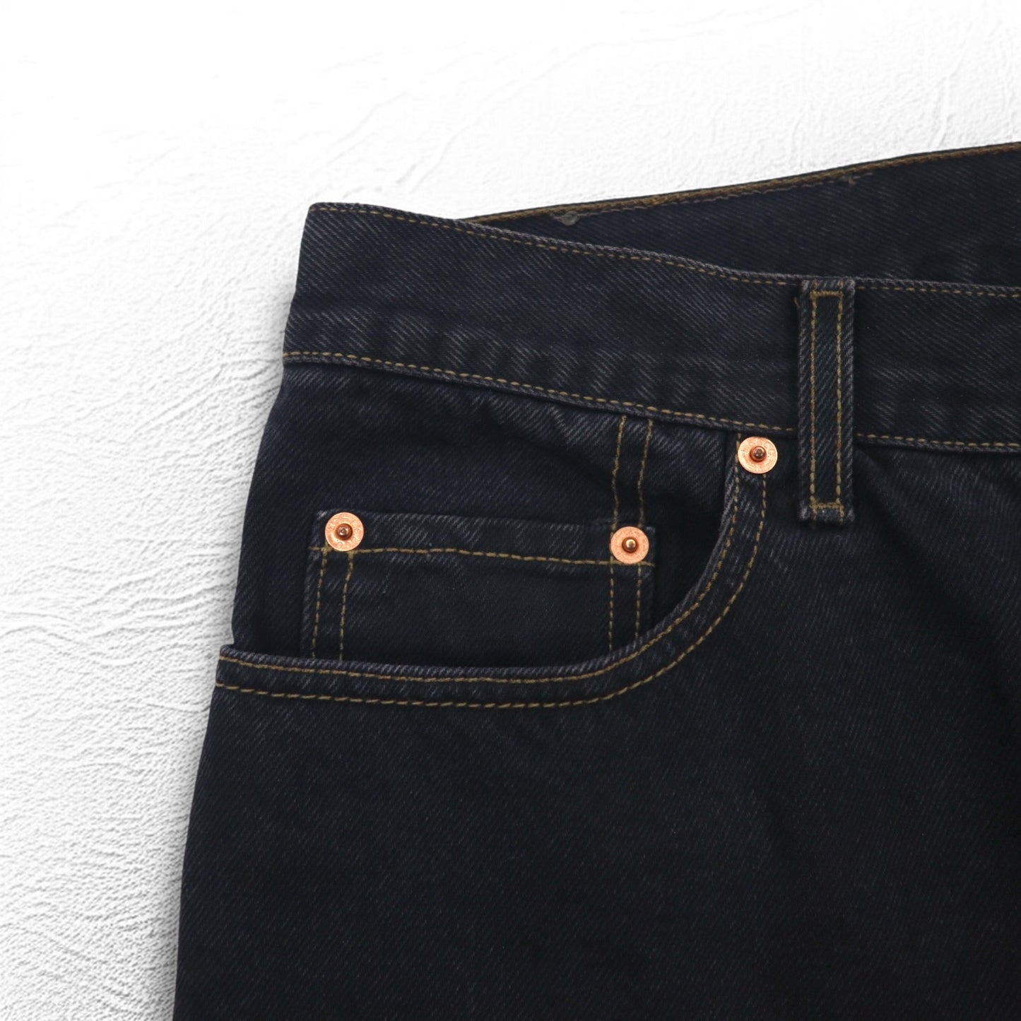 Levi's イタリア製 90年代 オレンジタブ 412 ユーロモデル デニムパンツ L ブラック ボタンフライ レザーパッチ