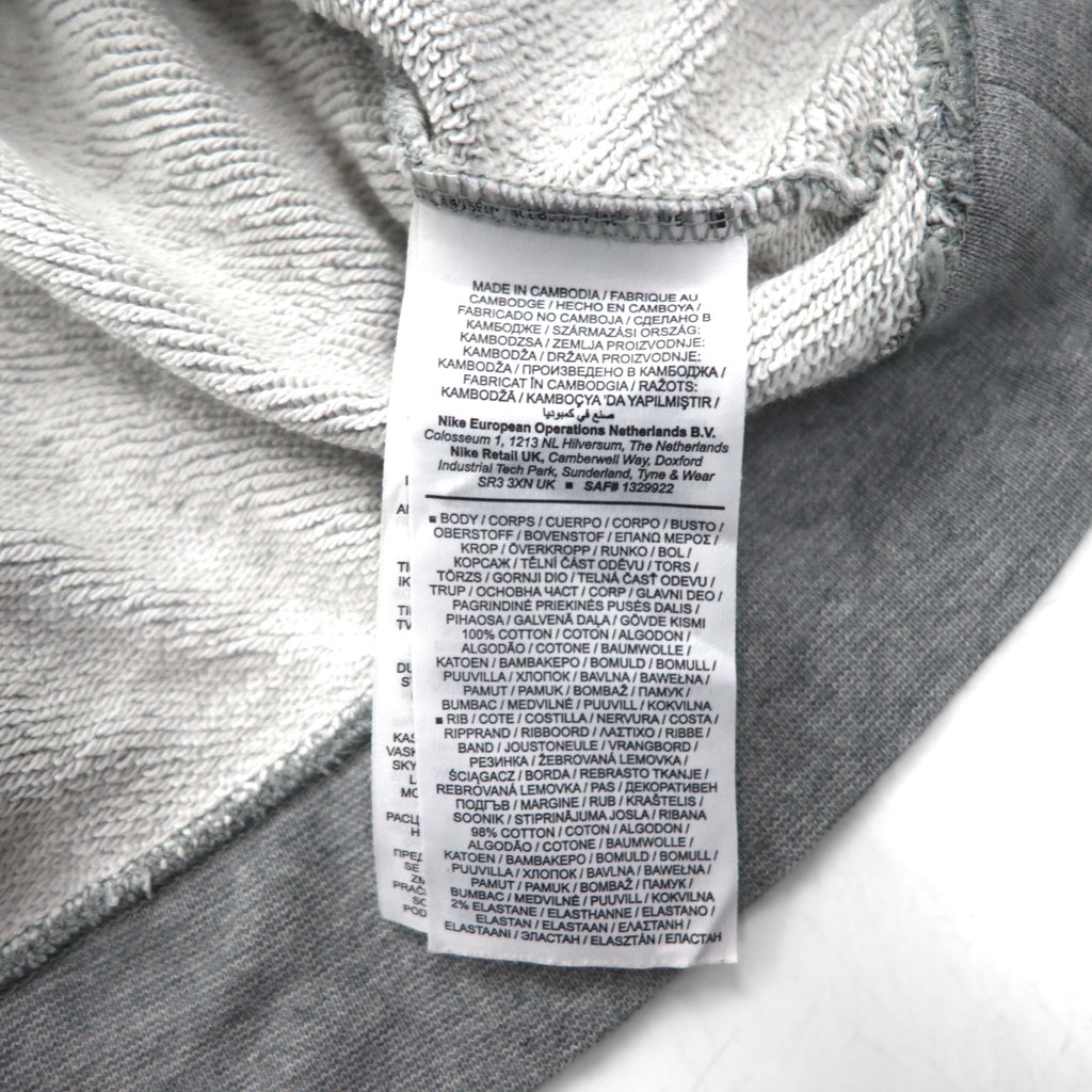 NIKE SB Premium Skate Hoodie, XL, Gray, with Zip Pocket, DH2644-063
