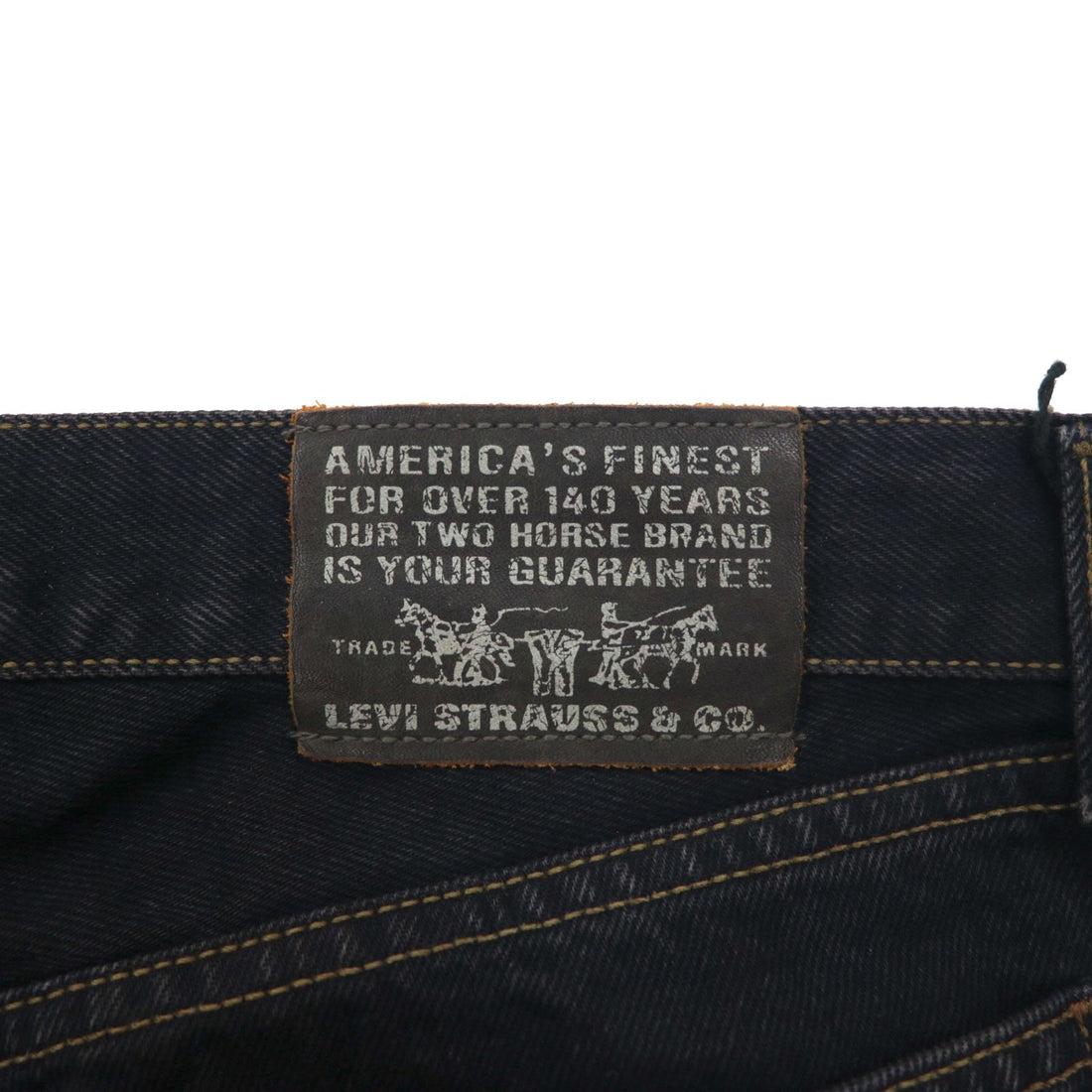Levi's Made in Italy 90s Orange Tab 412 Euro Model Denim Pants L Black Button Fly Leather Patch