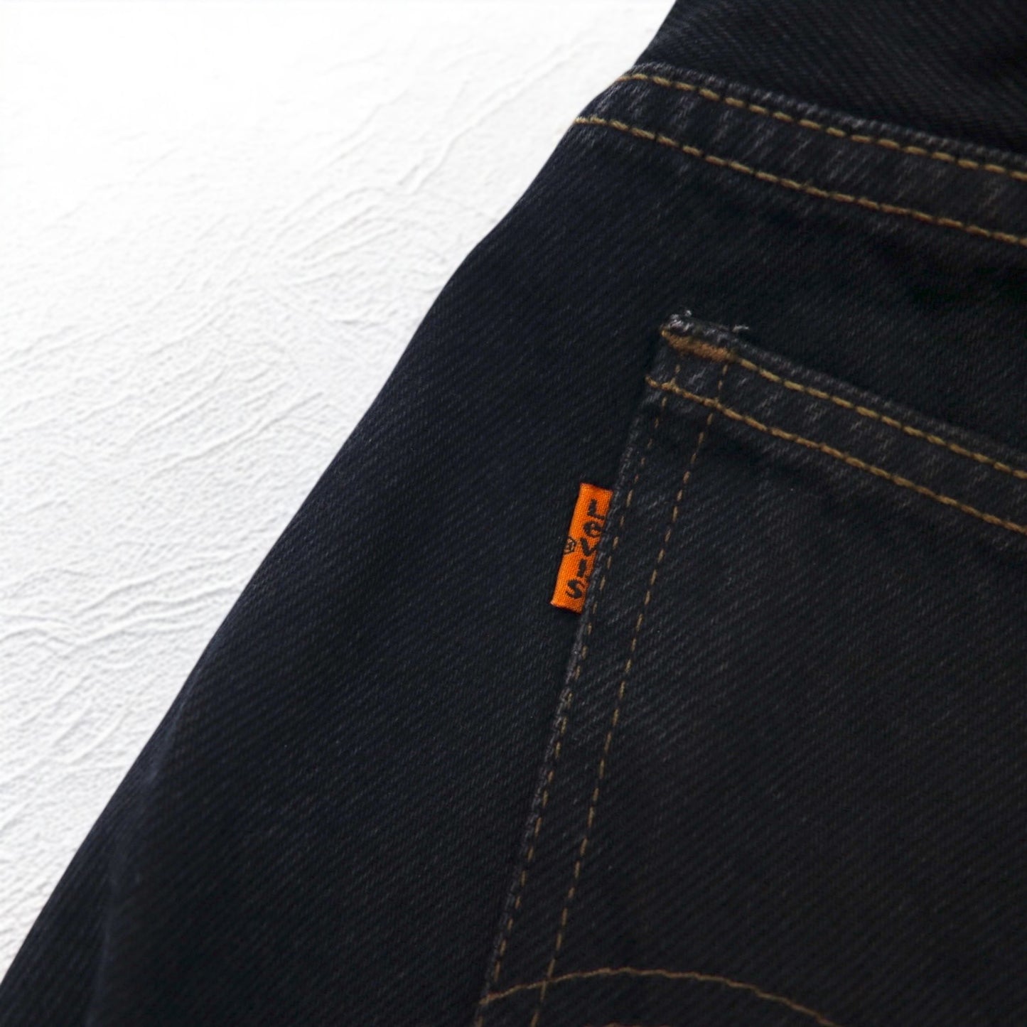 Levi's イタリア製 90年代 オレンジタブ 412 ユーロモデル デニムパンツ L ブラック ボタンフライ レザーパッチ