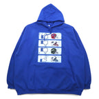 NFL Pullover Hoodie 5XL Blue Fleece Lining Buffalo Bills Big Size GILDAN Front Pocket