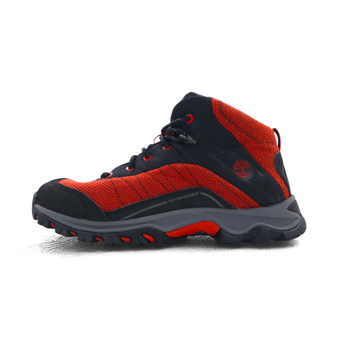 Timberland Trekking Boots 26cm Black Red Waterproof 9721 PIPER TRAIL Mid Leather and Fabric Waterproof