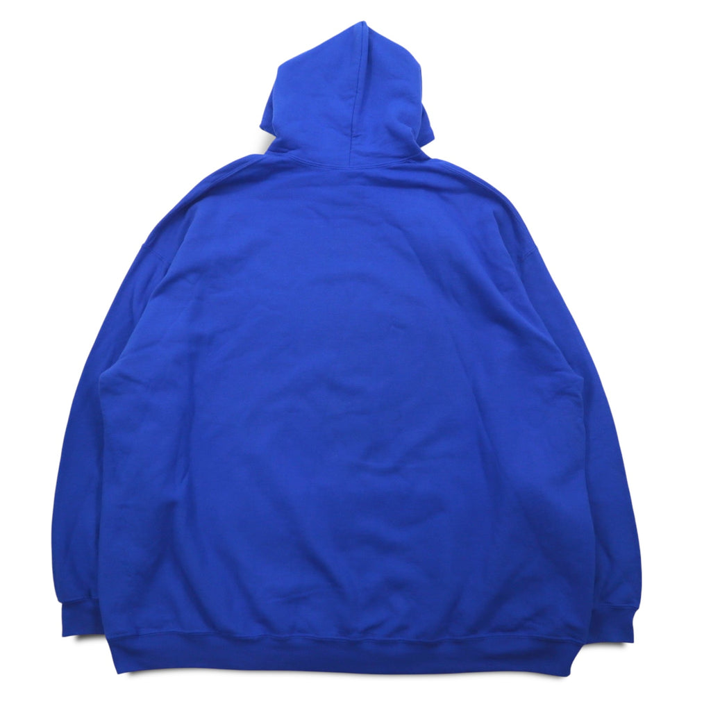 NFL Pullover Hoodie 5XL Blue Fleece Lining Buffalo Bills Big Size GILDAN Front Pocket