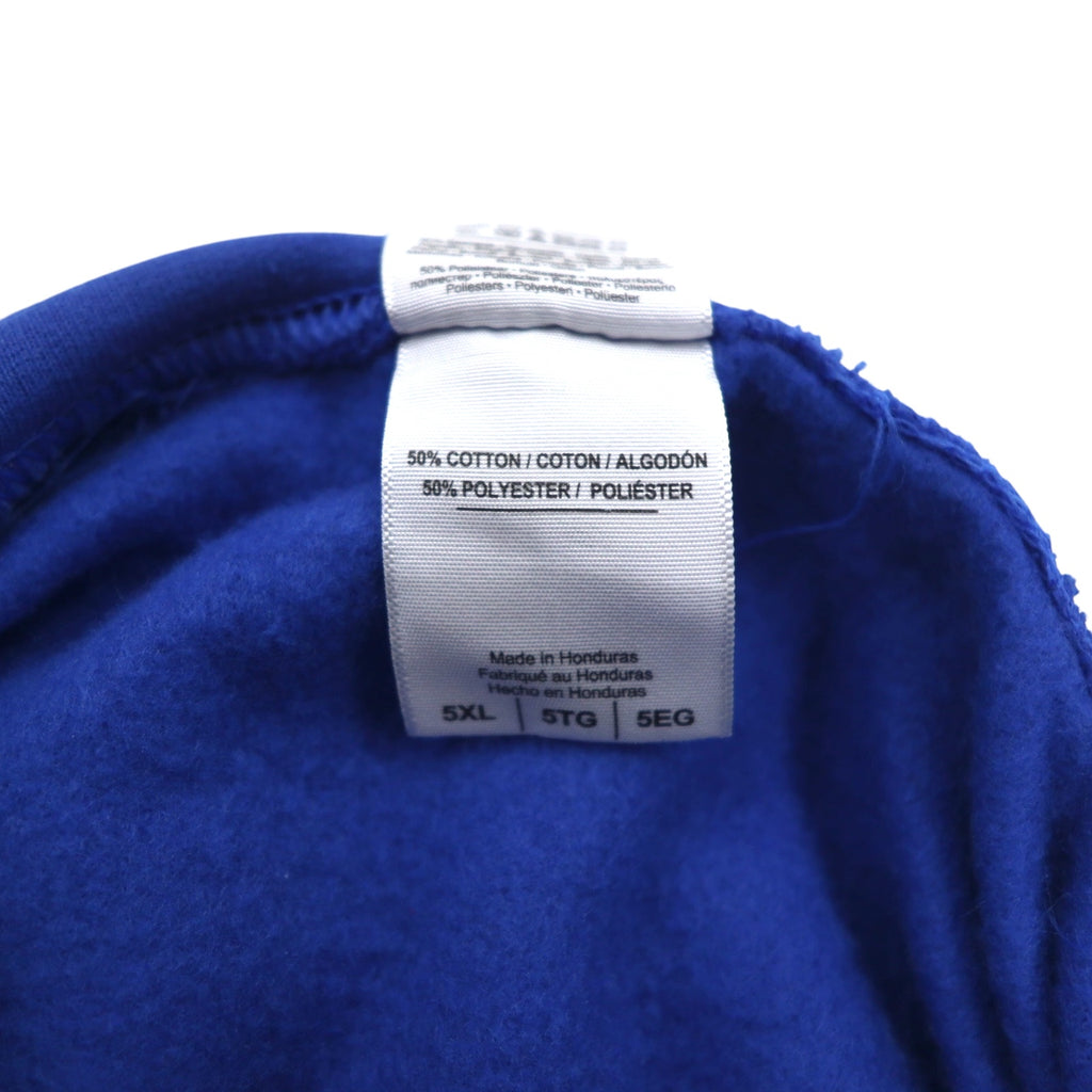 NFL Pullover Hoodie 5XL Blue Fleece Lining Buffalo Bills Big Size GILDAN Front Pocket