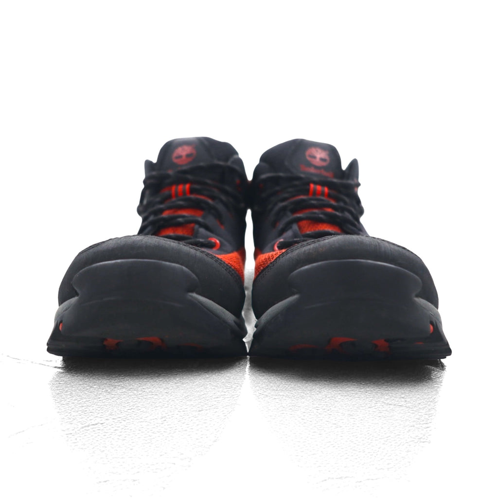 Timberland トレッキングブーツ 26cm ブラック レッド 防水 9721 PIPER TRAIL Mid Leather and Fabric Waterproof