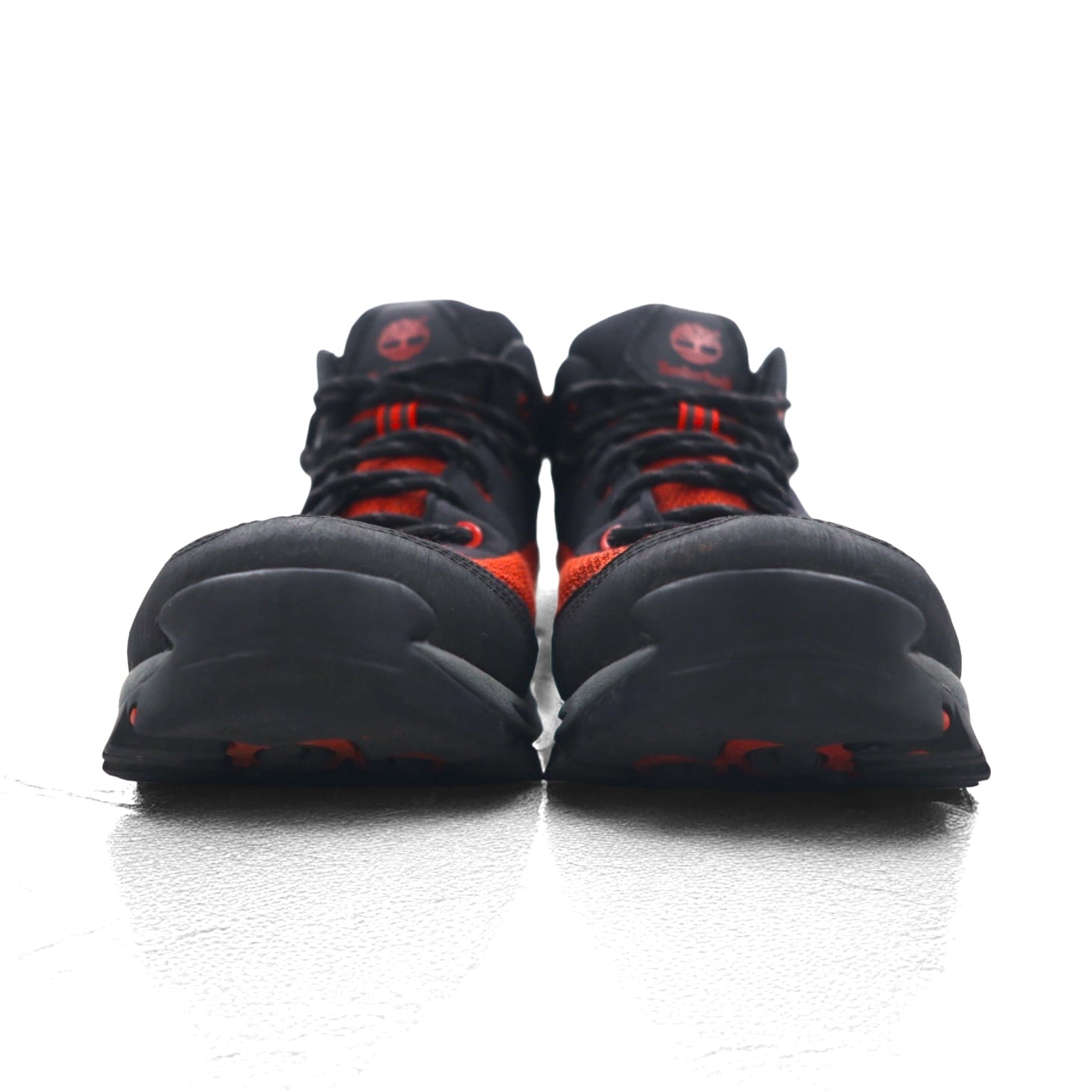 Timberland トレッキングブーツ 26cm ブラック レッド 防水 9721 PIPER TRAIL Mid Leather and Fabric Waterproof