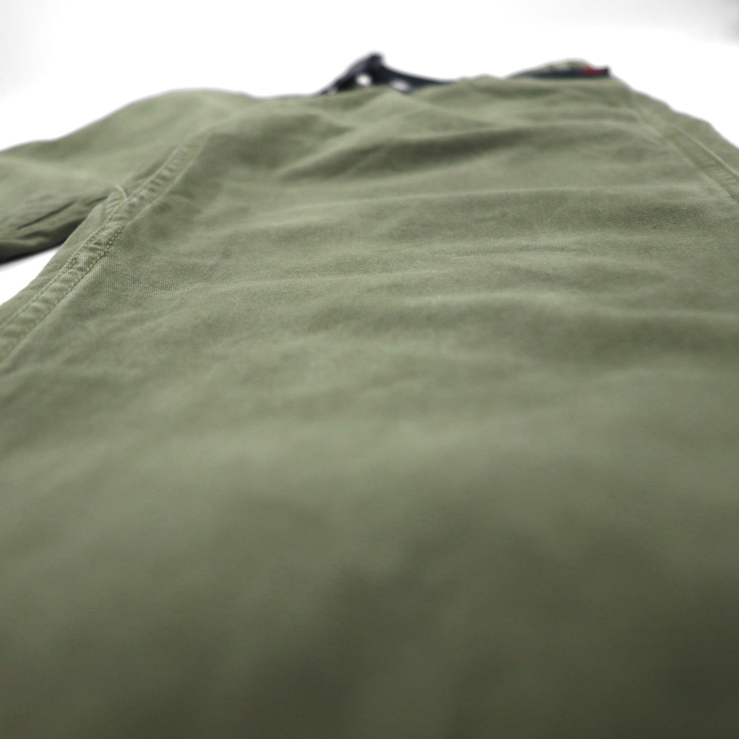 GRAMICCI ニュー ナローパンツ ジャストカット M カーキ コットン NEW NARROW PANTS JUST CUT 8817-FDJ