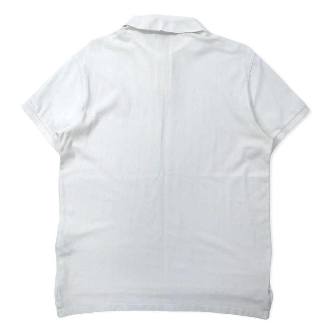 POLO RALPH LAUREN Polo shirt L White Cotton Pique CUSTOM FIT Small pony embroidery
