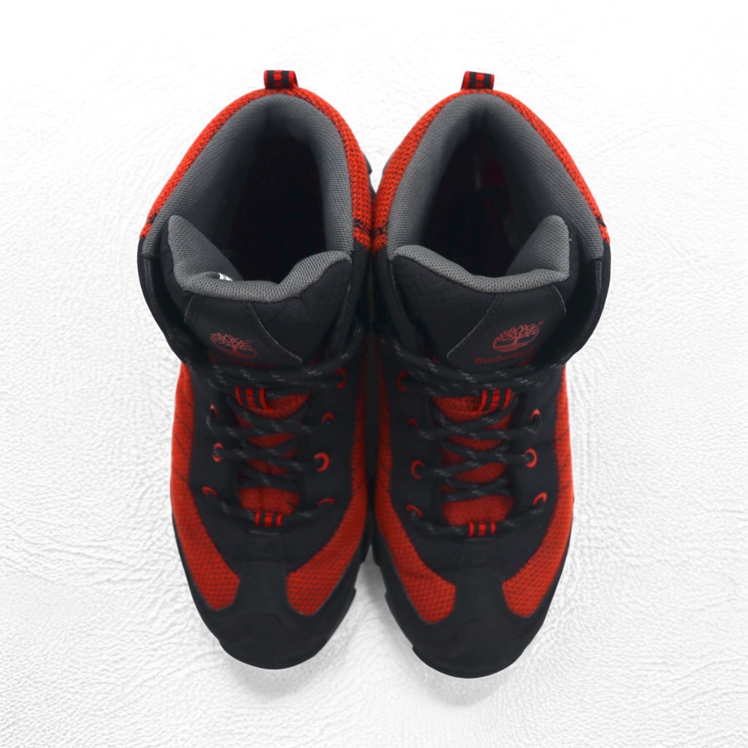 Timberland トレッキングブーツ 26cm ブラック レッド 防水 9721 PIPER TRAIL Mid Leather and Fabric Waterproof