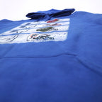 NFL Pullover Hoodie 5XL Blue Fleece Lining Buffalo Bills Big Size GILDAN Front Pocket
