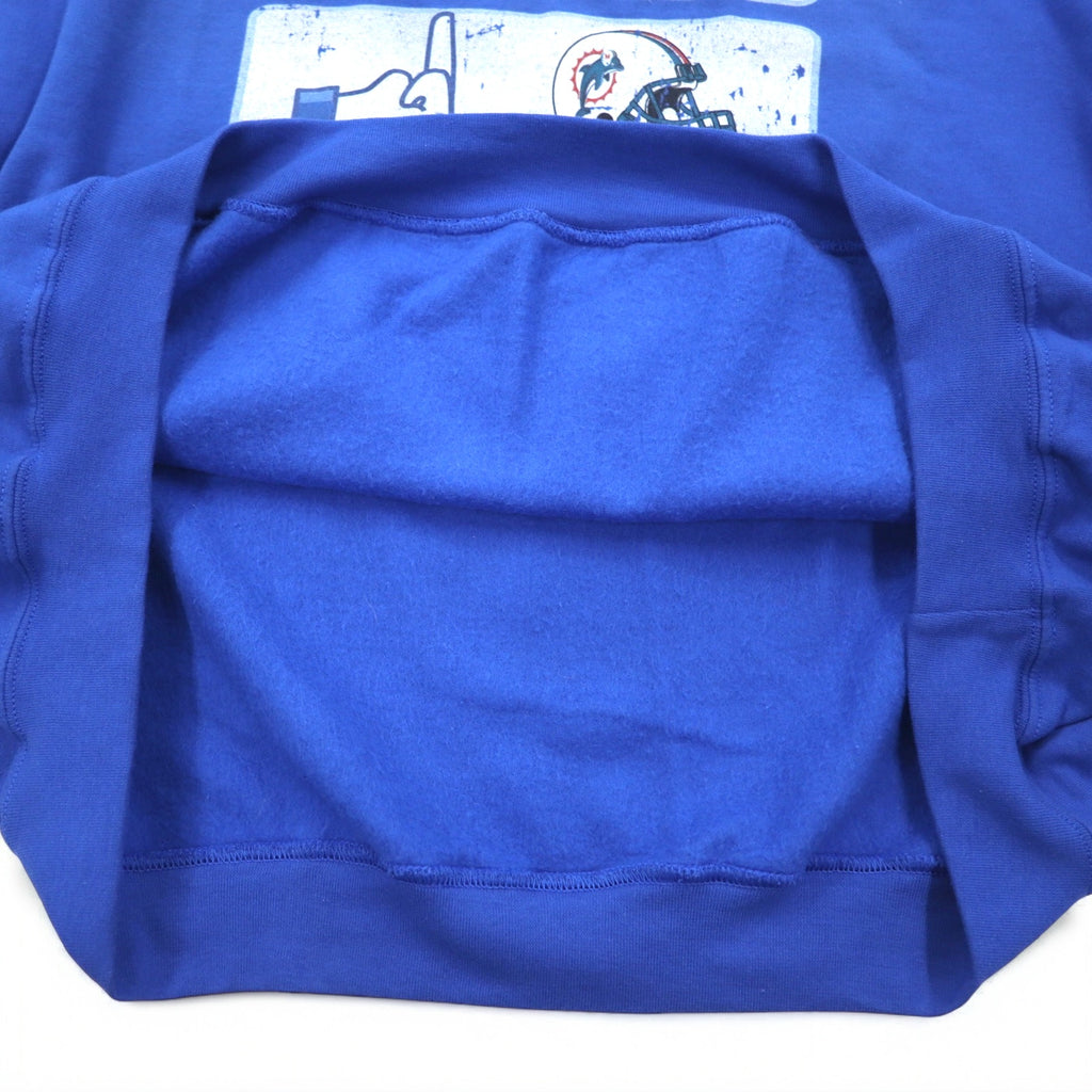 NFL Pullover Hoodie 5XL Blue Fleece Lining Buffalo Bills Big Size GILDAN Front Pocket