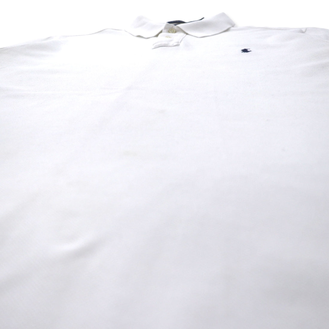 POLO RALPH LAUREN Polo shirt L White Cotton Pique CUSTOM FIT Small pony embroidery