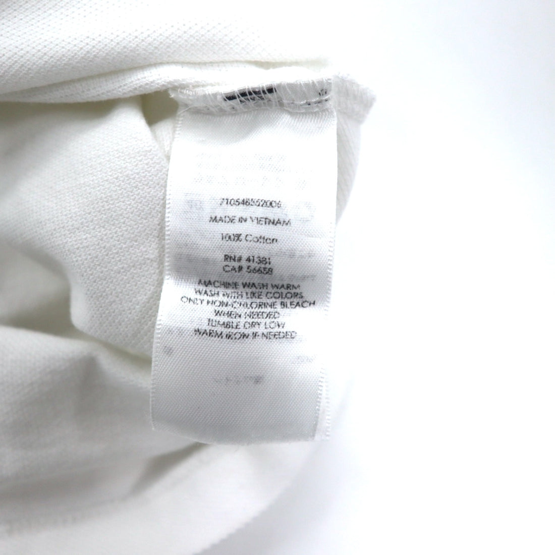 POLO RALPH LAUREN Polo shirt L White Cotton Pique CUSTOM FIT Small pony embroidery