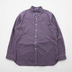 Ralph Lauren Button-Down Shirt, XL, Navy Check, Slim Fit, Small Pony Embroidery