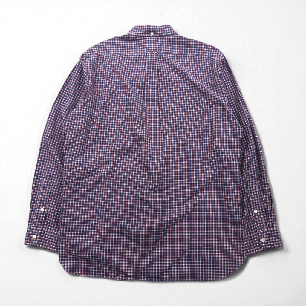 Ralph Lauren Button-Down Shirt, XL, Navy Check, Slim Fit, Small Pony Embroidery