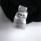 FILA Crew Neck Sweatshirt XL Black Cotton Classic Logo Print