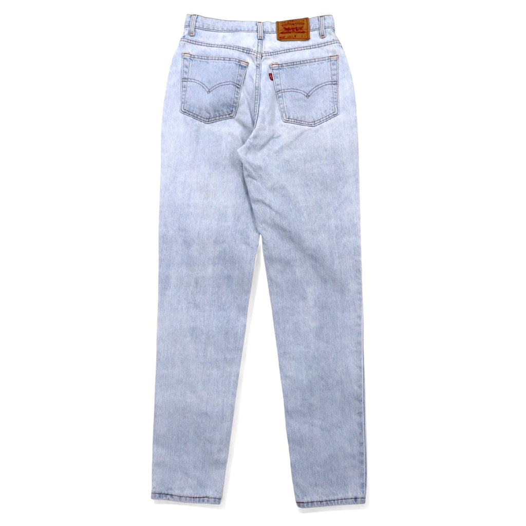 Levi's USA Made 90s 512 Slim Fit Tapered Denim Pants L Blue Ice Wash Cotton Zipper Fly 10512-0233