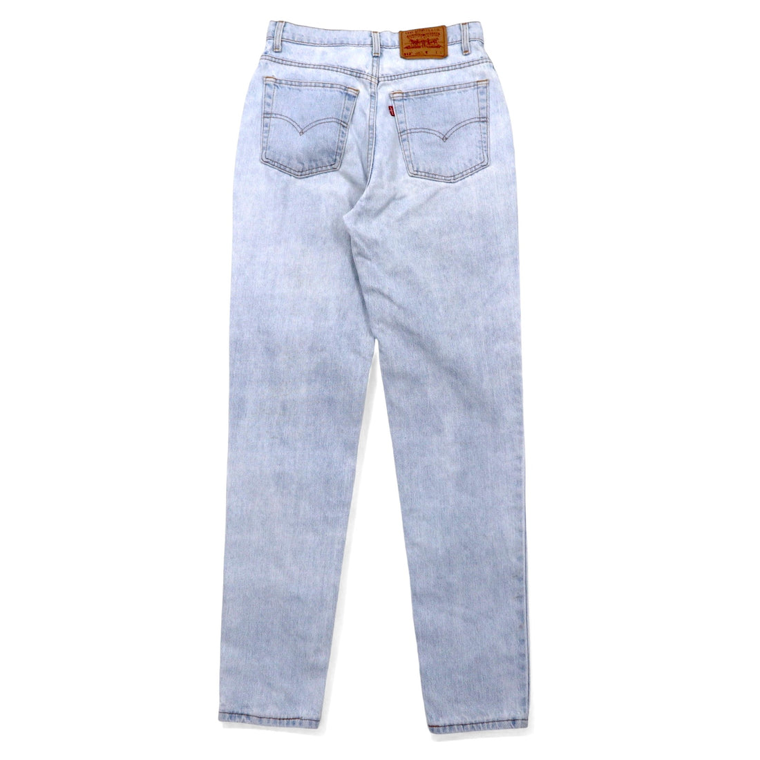 Levi's USA Made 90s 512 Slim Fit Tapered Denim Pants L Blue Ice Wash Cotton Zipper Fly 10512-0233