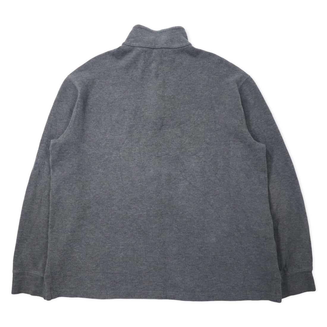 Polo by Ralph Lauren Half-Zip Sweatshirt L Grey Cotton Small Pony Embroidery