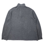 Polo by Ralph Lauren Half-Zip Sweatshirt L Grey Cotton Small Pony Embroidery