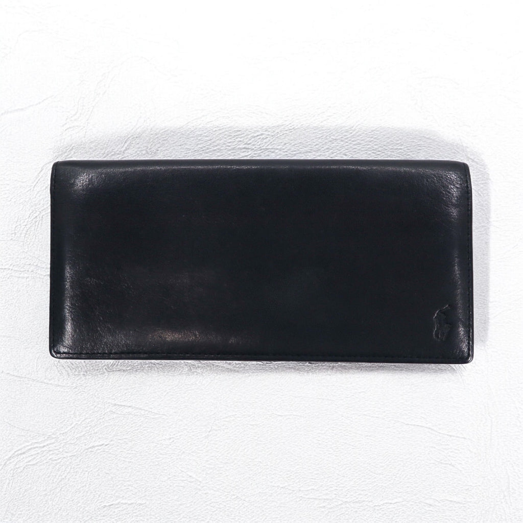 Polo by Ralph Lauren Long Wallet Black Leather Small Pony
