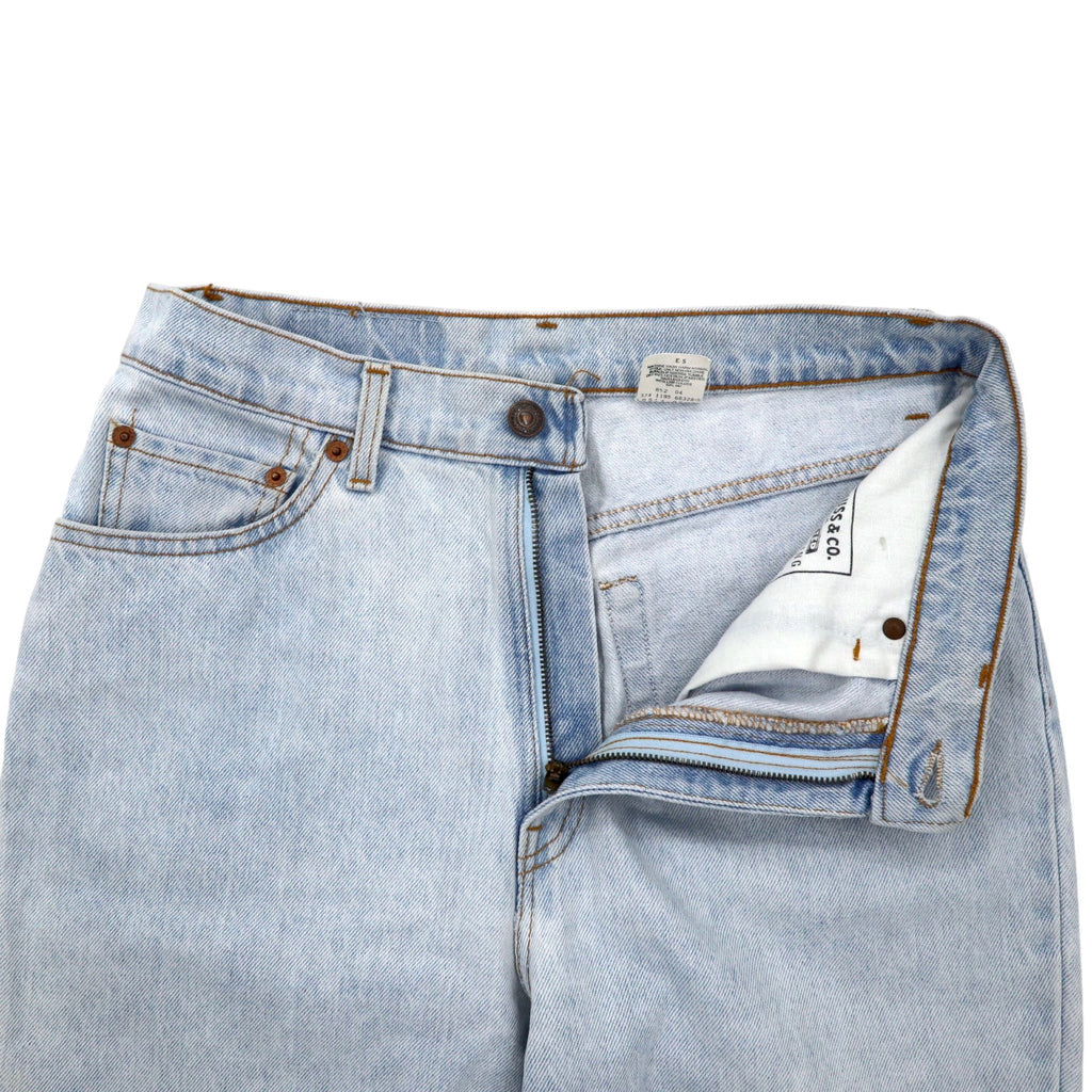 Levi's USA Made 90s 512 Slim Fit Tapered Denim Pants L Blue Ice Wash Cotton Zipper Fly 10512-0233
