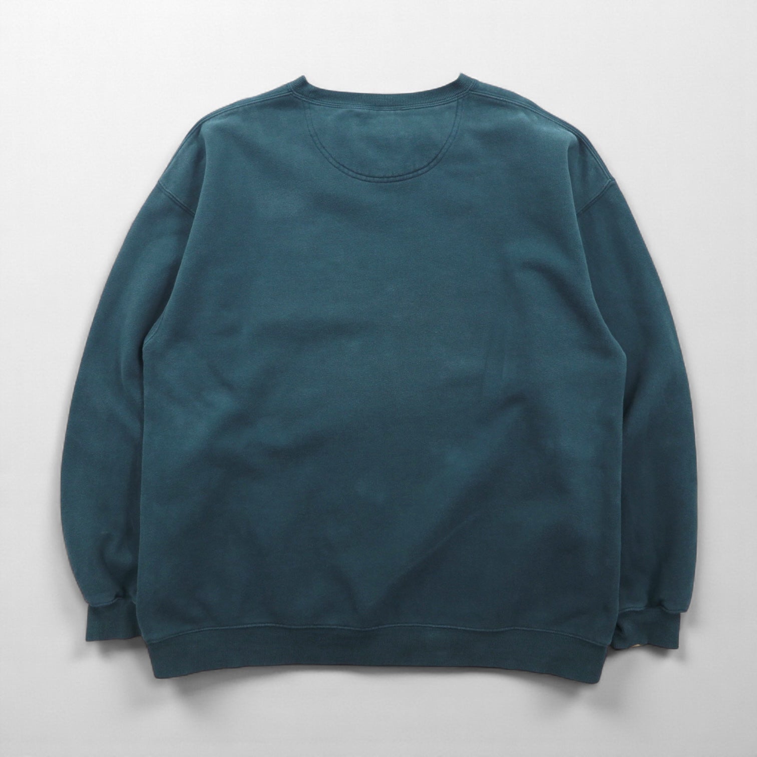 90s Vintage Sweatshirt, Front V, XL, Green Cotton, BIG DOGS