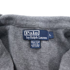 Polo by Ralph Lauren Half-Zip Sweatshirt L Grey Cotton Small Pony Embroidery