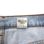 Levi's USA Made 90s 512 Slim Fit Tapered Denim Pants L Blue Ice Wash Cotton Zipper Fly 10512-0233