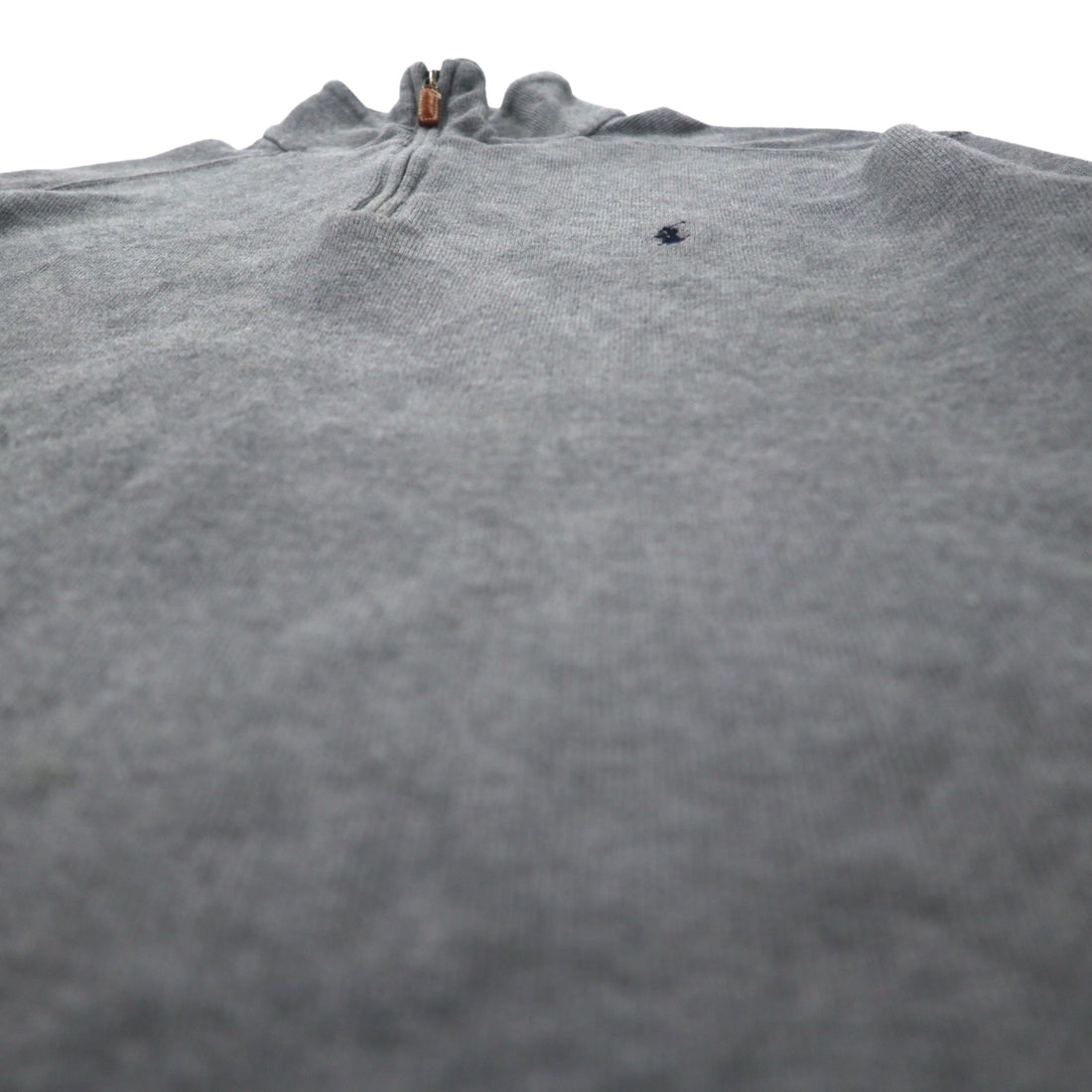 Polo by Ralph Lauren Half-Zip Sweatshirt L Grey Cotton Small Pony Embroidery