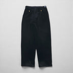 NAUTICA 90年代 2タック ワイド コーデュロイ チノパンツ L ブラック コットン 太畝