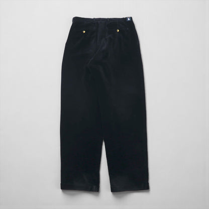 NAUTICA 90年代 2タック ワイド コーデュロイ チノパンツ L ブラック コットン 太畝