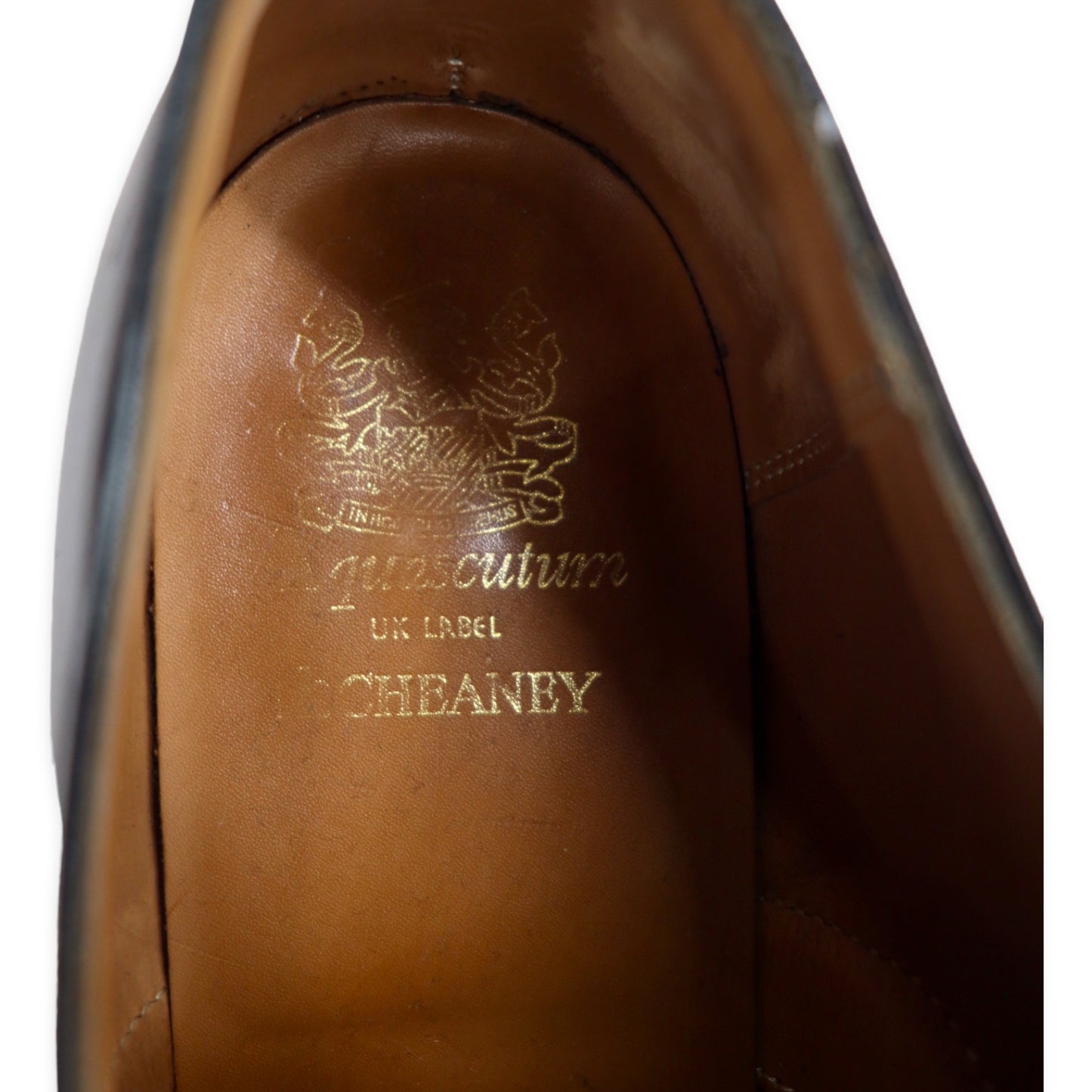 CHEANEY England MADE AQUASCUTUM Before Strait Tip Dress Shoes US7