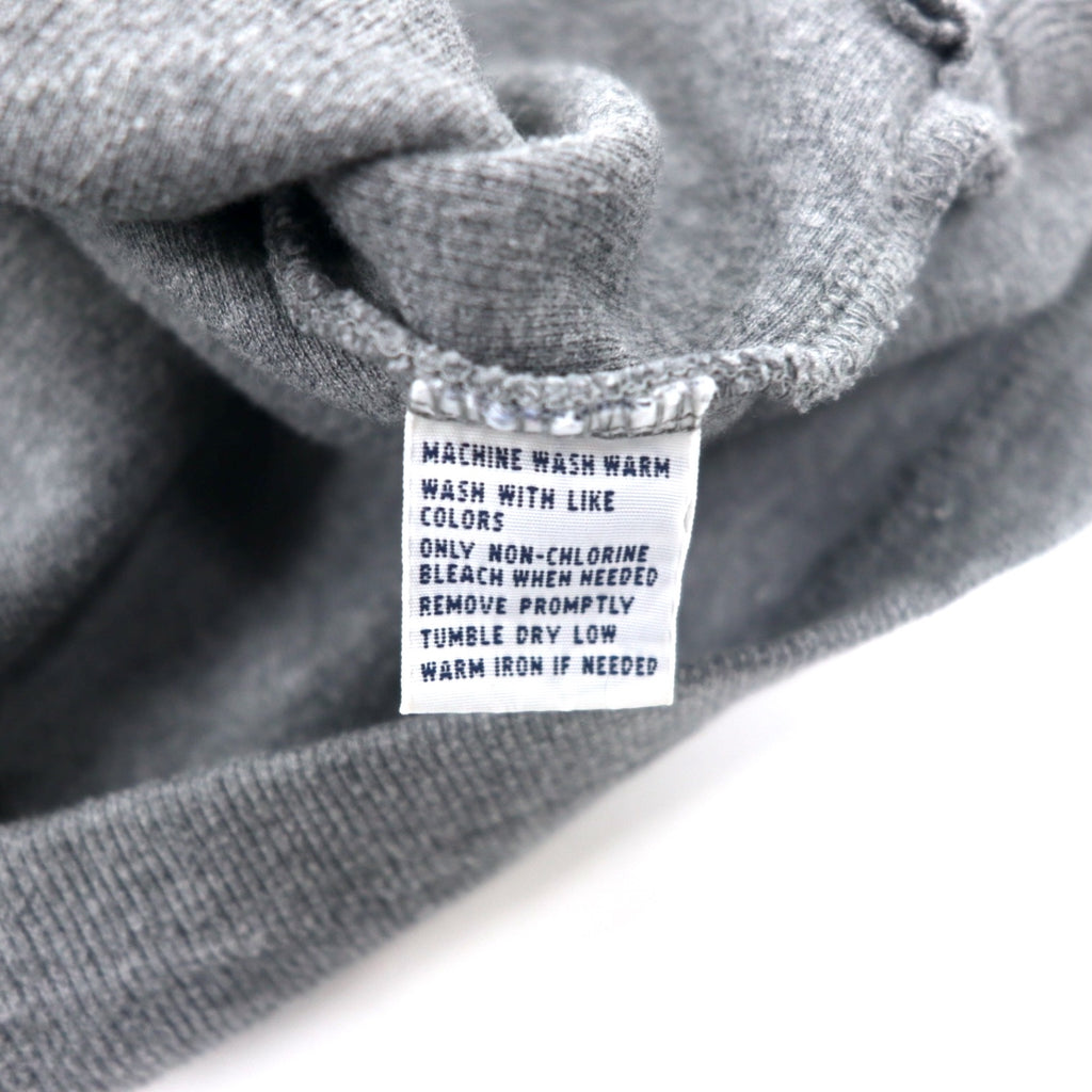 Polo by Ralph Lauren Half-Zip Sweatshirt L Grey Cotton Small Pony Embroidery