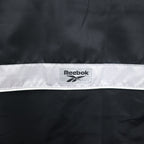 Reebok 90s Nylon Jacket Track Jacket Jersey L Black Grey Logo Embroidery