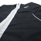 Reebok 90s Nylon Jacket Track Jacket Jersey L Black Grey Logo Embroidery