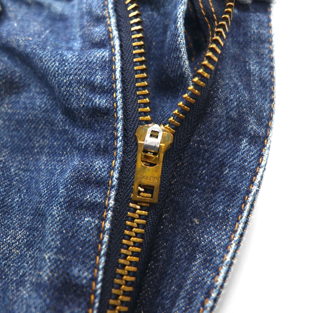 Levi's 90s Made in Japan 502-XX Reissue Big E Selvedge Denim Pants, Size M, Indigo Blue, Talon Zip, Uniform Fit, Used Look
