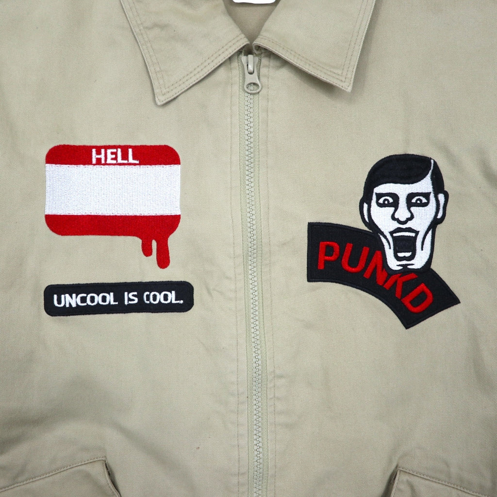 PUNK DRUNKERS Earth-Connecting Convertible All-in-One, Large, Beige, Cotton