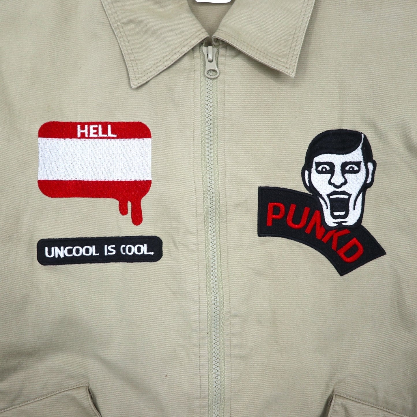 PUNK DRUNKERS Earth-Connecting Convertible All-in-One, Large, Beige, Cotton